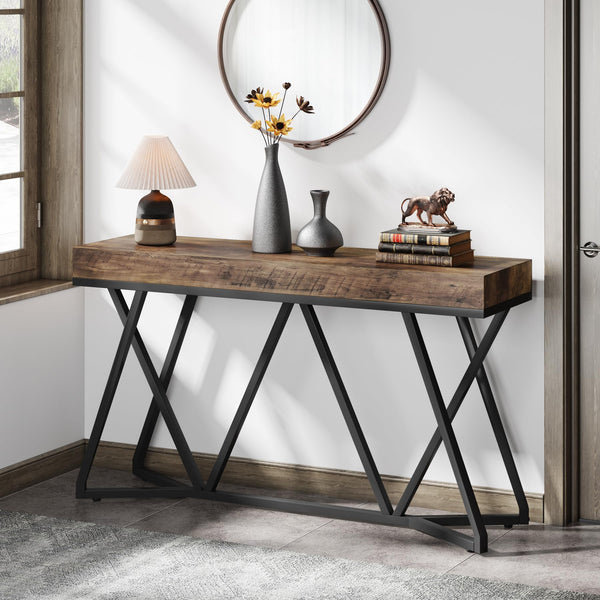 55-Inch Industrial Console Table