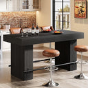 62.2" Industrial Counter Height Bar Table