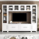 102" Wall Unit Entertainment Center with Glass Doors