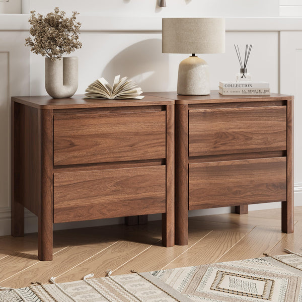 Walnut 3-Piece Bedroom Dresser Set