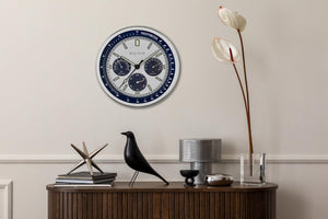 Analog Wall Clock with Temperature & Hygrometer Display