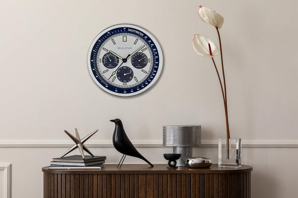 Analog Wall Clock with Temperature & Hygrometer Display