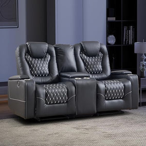 Power Reclining Sofa Set with Cup Holders & USB Ports