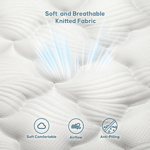 Queen Hybrid Mattress – Euro Top, Pocket Springs, Memory Foam