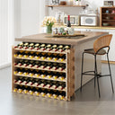 6-Tier Stackable Wood Wine Rack – 54 Bottle Freestanding Storage Shelf