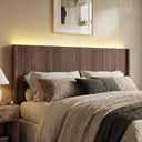 Fluted Wall-Mounted Headboard with LED Lighting