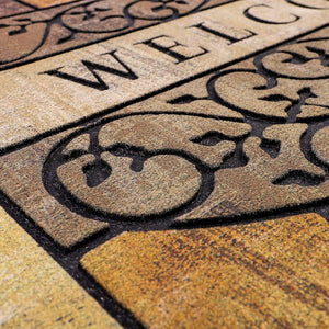 Heavy-Duty Rubber Outdoor Welcome Mat 24x36