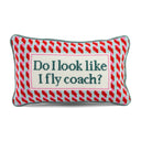 Needlepoint Decorative Throw Pillow – Fly Coach 9x15