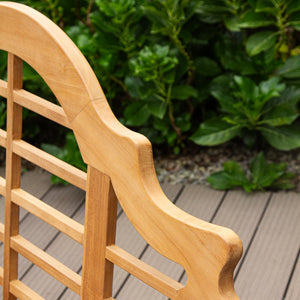 5-Foot Teak Wood Outdoor Bench – Lutyens Style