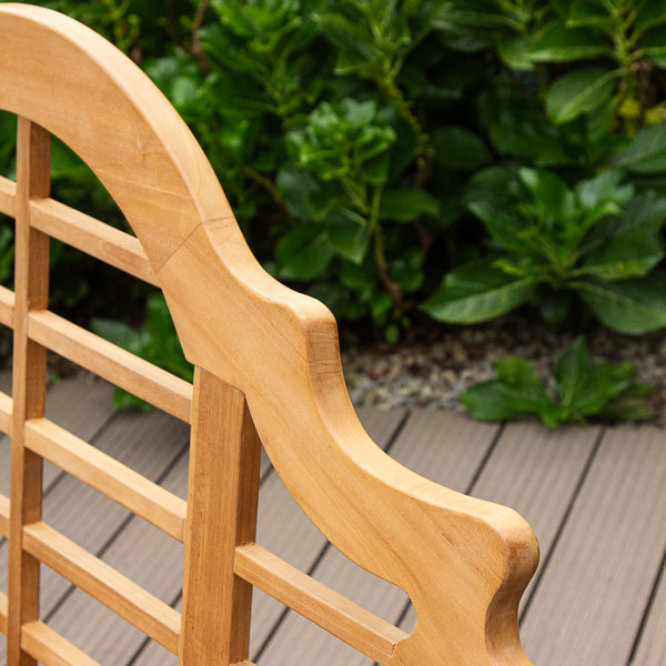 5-Foot Teak Wood Outdoor Bench – Lutyens Style