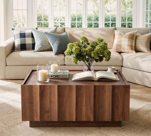 Square Coffee Table with Storage