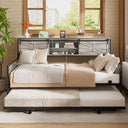 Farmhouse Twin Daybed with Pop-Up Trundle