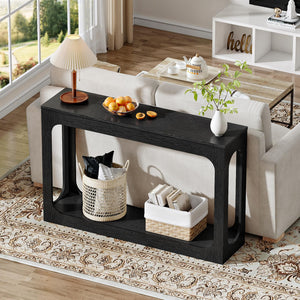47.2" 2-Tier Console Table with Storage