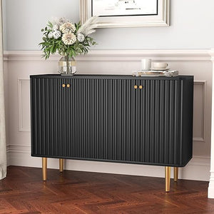 48" 4-Door Sideboard Buffet Cabinet with Removable Shelves