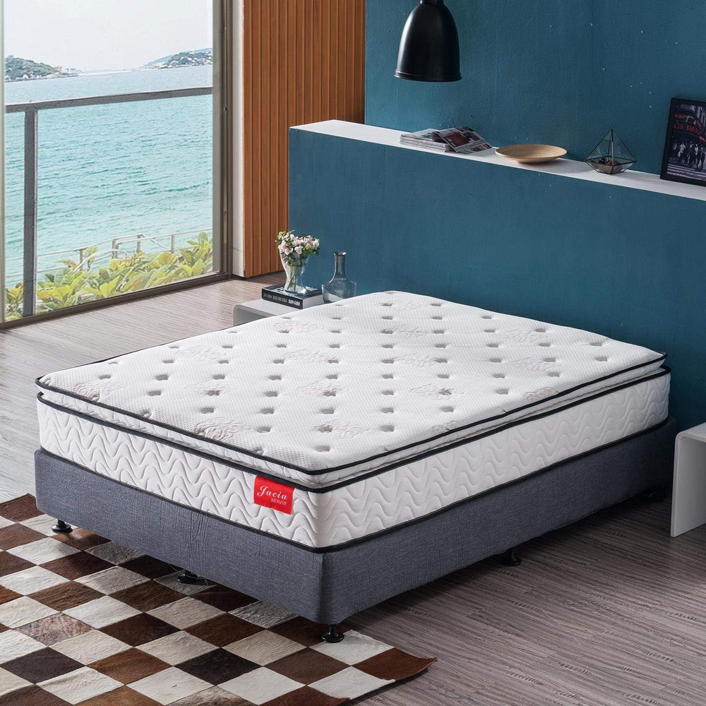 Hybrid Pillow Top Mattress with Memory Foam & Pocket Springs