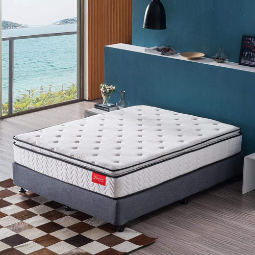 Hybrid Pillow Top Mattress with Memory Foam & Pocket Springs