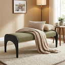 51-Inch Upholstered Bench with Solid Rubber Wood Legs