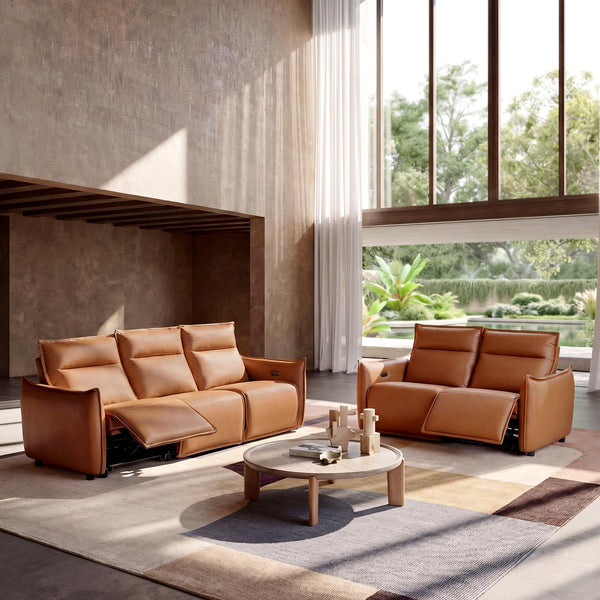96" Power Recliner Sofa 3-Seater | Zero Gravity | Faux Leather | USB & Type-C