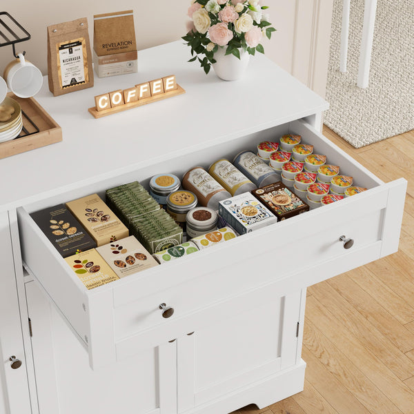 Buffet Cabinet with Storage & Adjustable Shelf