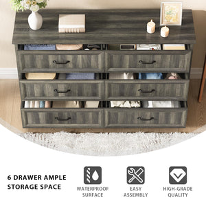 Farmhouse Dresser & Nightstand Set – 3-Piece Bedroom Set