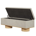 Storage Bench with Padded Seat & Flip-Up Storage