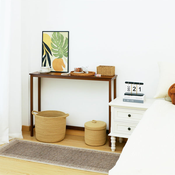 Bamboo Narrow Console Table 39.37"