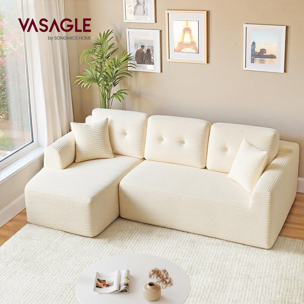 Modular Sectional Sofa with Left-Facing Chaise & Deep Seat