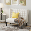 Modern Loveseat Settee Bench with Back