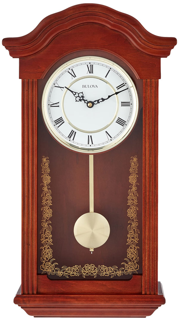 Mahogany Chiming Wall Clock with Westminster Melody