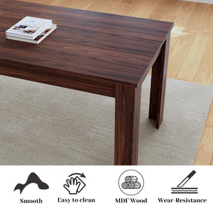 62.9" Dining Table Set with Bench & 2 Stools