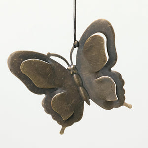 Butterfly Wind Chime – Bronze Aluminum Tubes, 21-Inch Outdoor Garden Chime