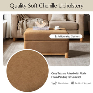 Reversible Lid Storage Ottoman Coffee Table