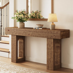 63-Inch Solid Wood Console Table