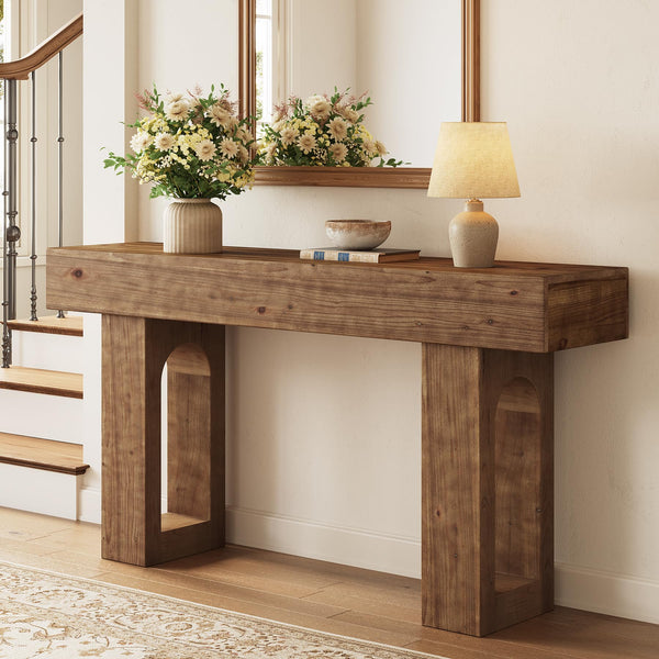 63-Inch Solid Wood Console Table