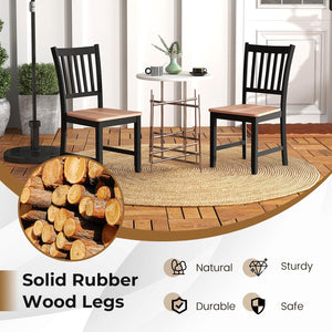 Dining Chairs Set of 4, Windsor Style with High Back
