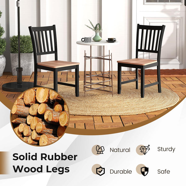 Dining Chairs Set of 4, Windsor Style with High Back