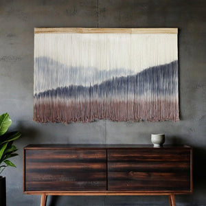 Extra Large Mountain Dip-Dye Macrame Wall Hanging