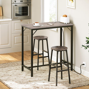 Bar Table with Charging Station