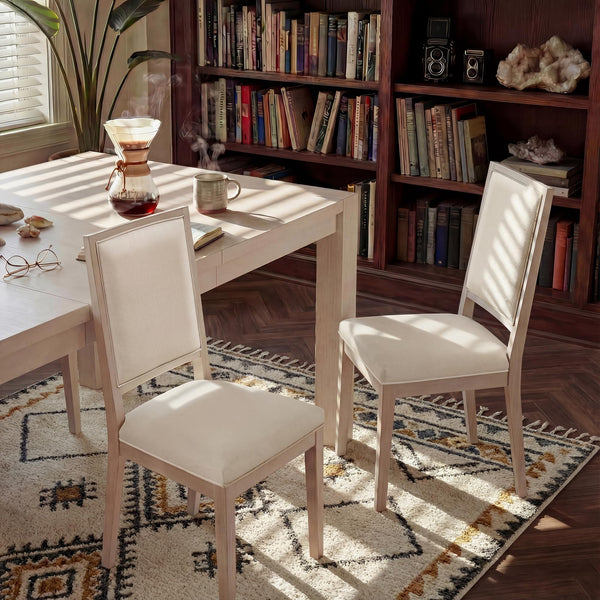 9-Piece Extendable Dining Table Set with 8 Upholstered Chairs