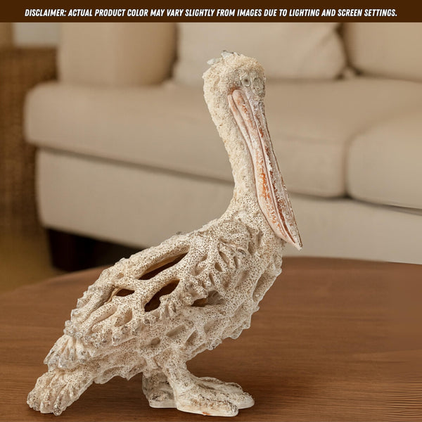 Coastal Pelican Figurine – Polystone Beach Statue