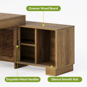 L-Shaped Executive Desk with Storage Cabinets & Shelves