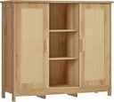 Storage Cabinet with 2 Doors & 4 Shelves