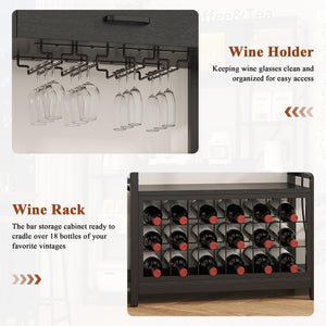 65" Industrial Bakers Rack with Power Outlet & LED Light