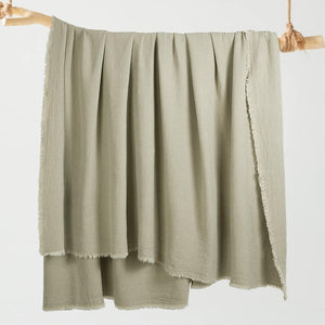 Oversized Linen Blanket – Lightweight Breathable Throw for Bed & Sofa