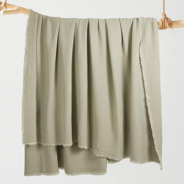 Oversized Linen Blanket – Lightweight Breathable Throw for Bed & Sofa