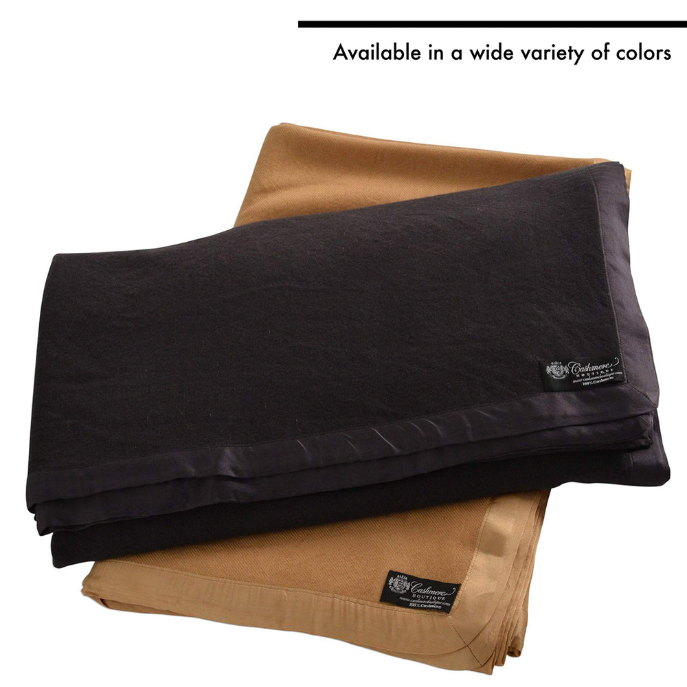 Pure Cashmere Twin Blanket – Faded Pewter