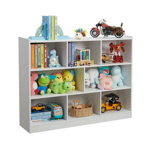 3-Tier 8-Section Bookshelf with Anti-Tilt Device