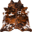 Genuine Brazilian Cowhide Rug – Tricolor Brindle Mix