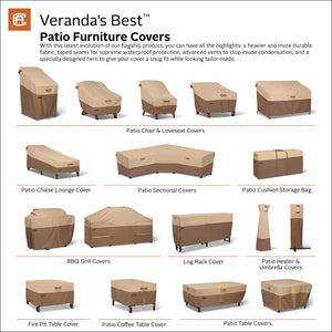 Waterproof V-Shape Patio Sectional Set Cover