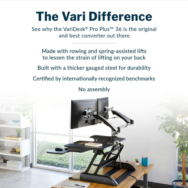 Adjustable Standing Desk Converter 36-Inch